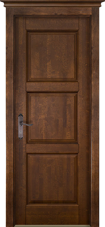 Дверь межкомнатная Турин массив античный орех